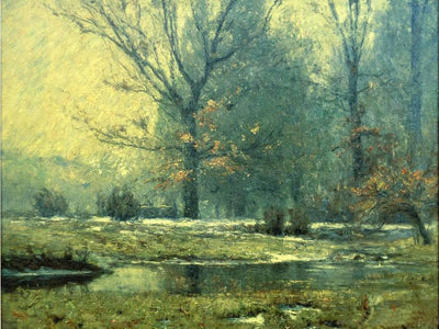 Creek in Winter in study