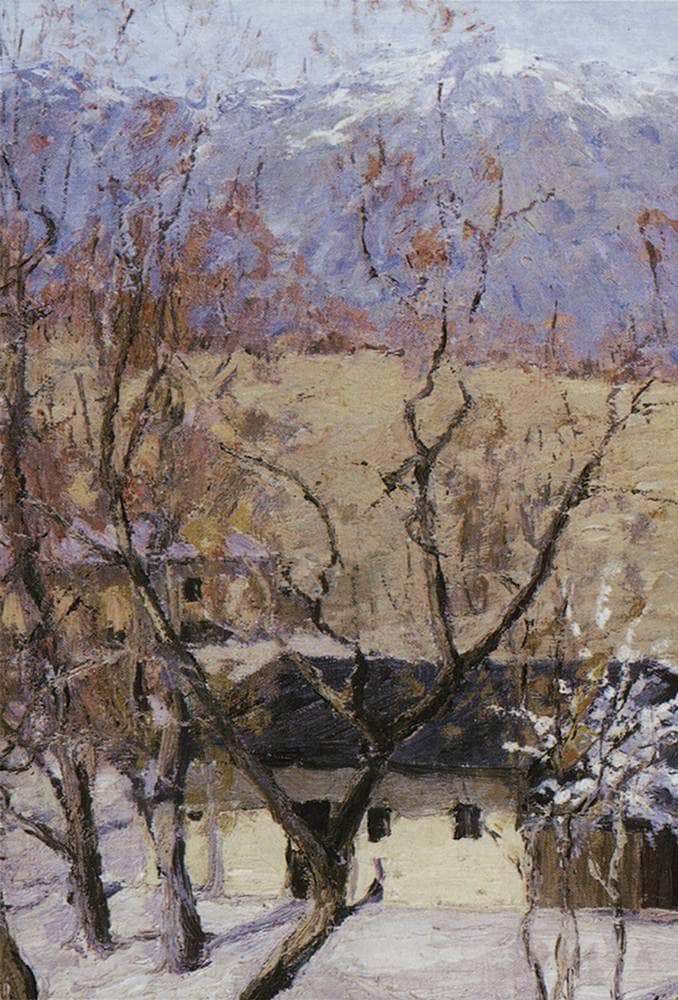 Crimea in winter by Isaac Levitan — Oil Painting Reproduction