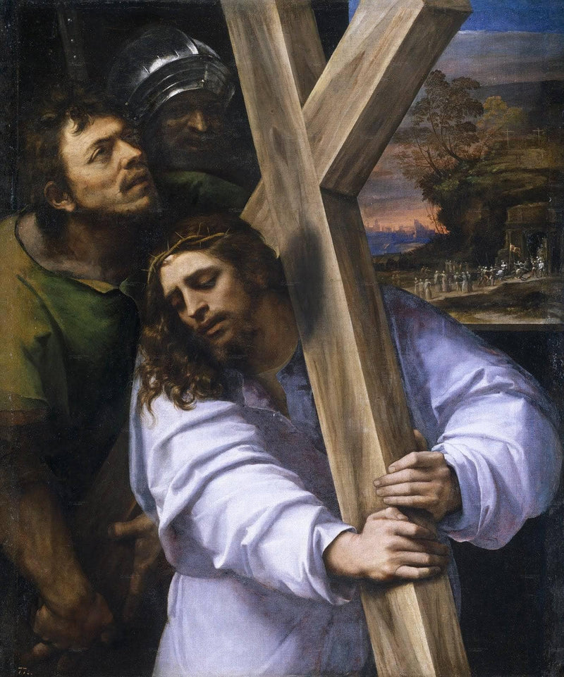 Cristo con la cruz a cuestas by Sebastiano del Piombo — Oil Painting Reproduction