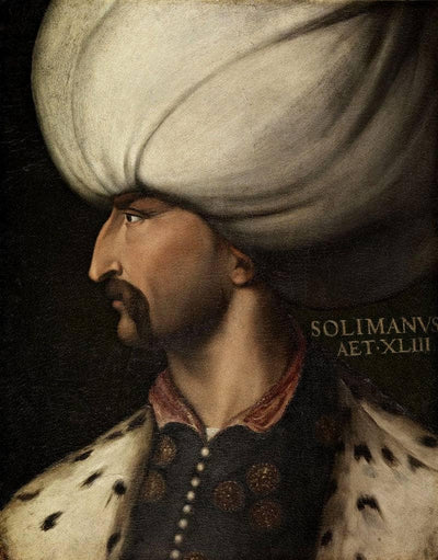 Portrait of Suleiman in study
