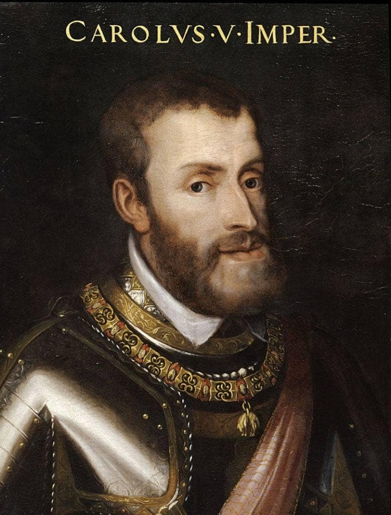 Portrait of Charles V by Cristofano dell'Altissimo — Oil Painting Reproduction