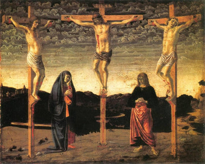 Crucifixion in hallway