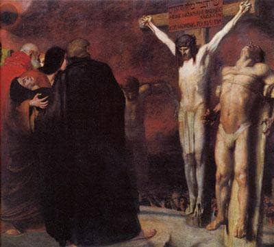 Crucifixion by Franz Stuck — Oil Painting Reproduction