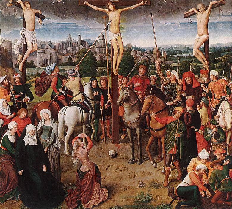 Crucifixion by Hans Memling — Oil Painting Reproduction