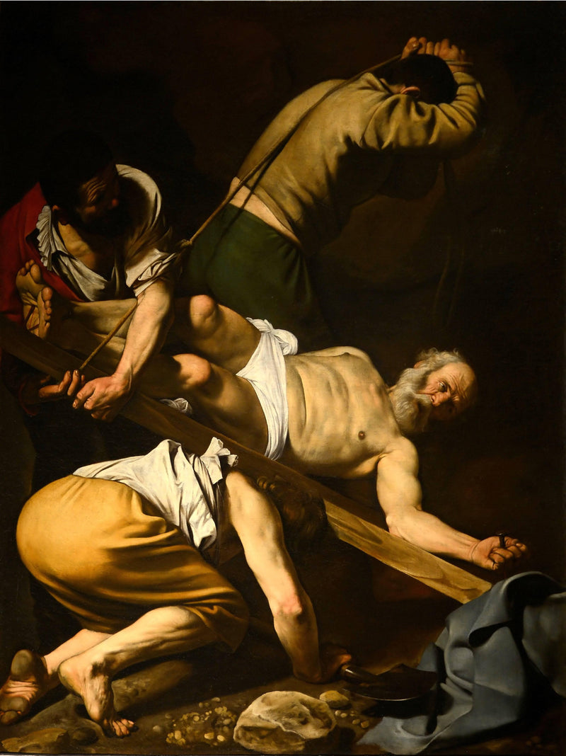 Crucifixion of Saint Peter by Caravaggio — Oil Painting Reproduction