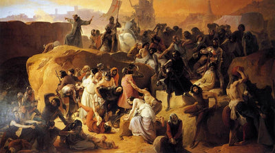 Crusaders Thirsting near Jerusalem in kitchen