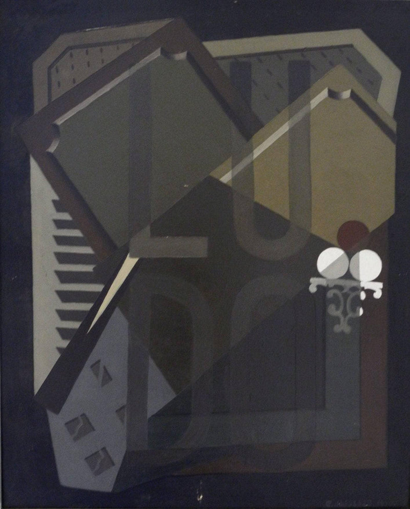Cubist Composition by David Kakabadze — Oil Painting Reproduction