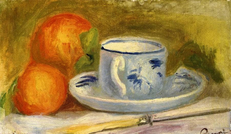 Cup and Oranges by Pierre-Auguste Renoir — Oil Painting Reproduction