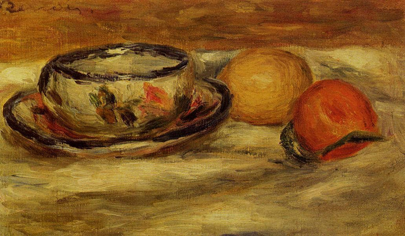 Cup, Lemon and Tomato by Pierre-Auguste Renoir — Oil Painting Reproduction