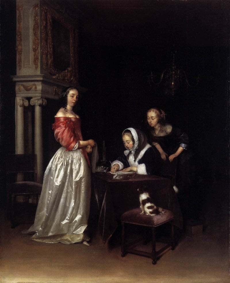 Curiosity by Gerard Terborch — Oil Painting Reproduction
