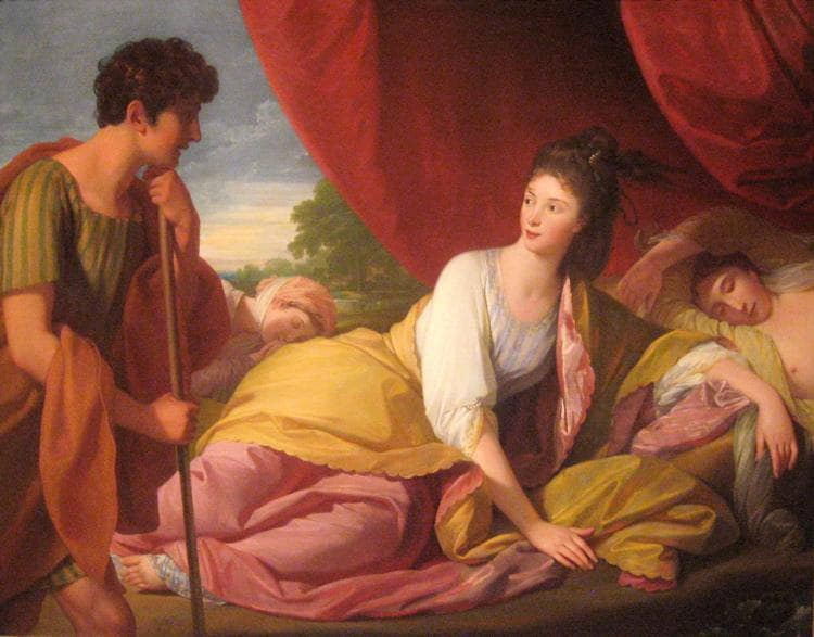 Cymon and Iphigenia by Benjamin West — Oil Painting Reproduction