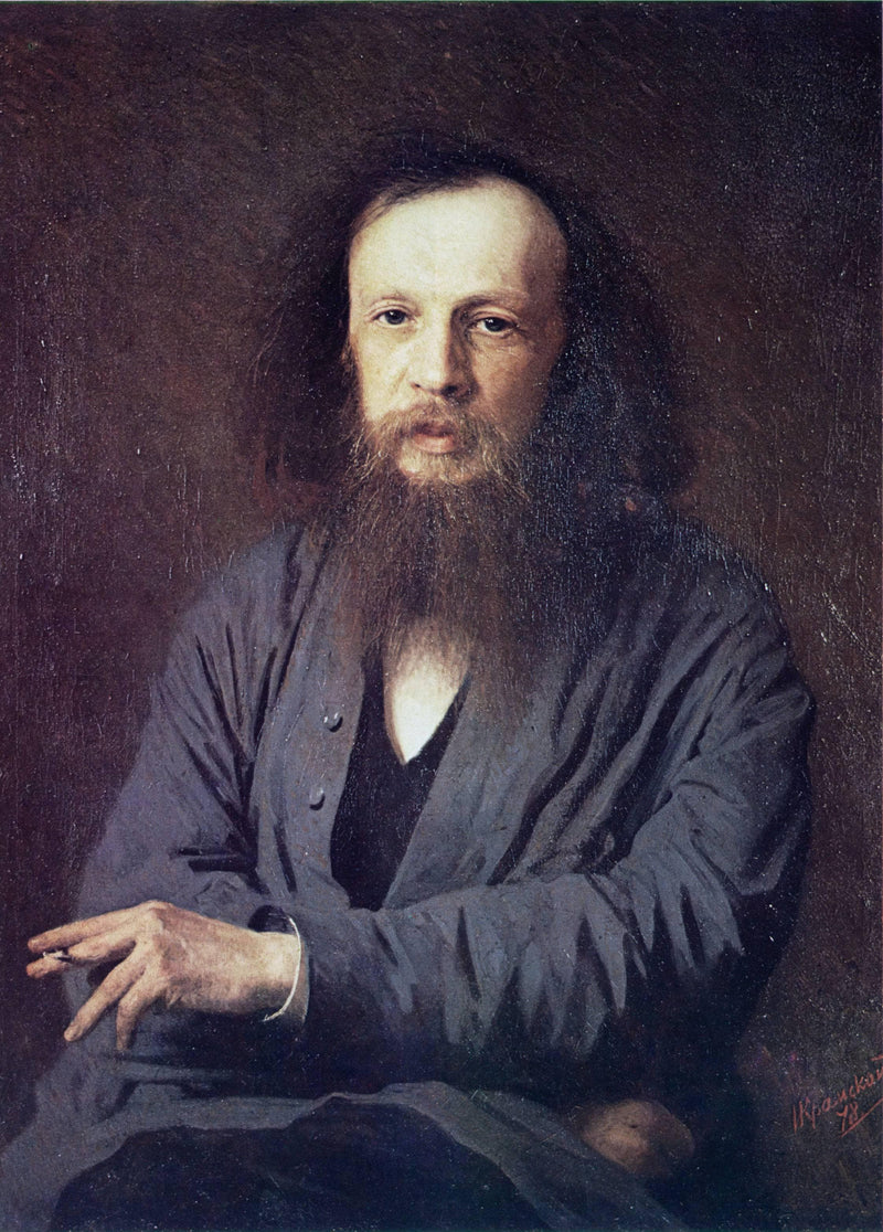 D. I. Mendeleev by Ivan Kramskoy — Oil Painting Reproduction