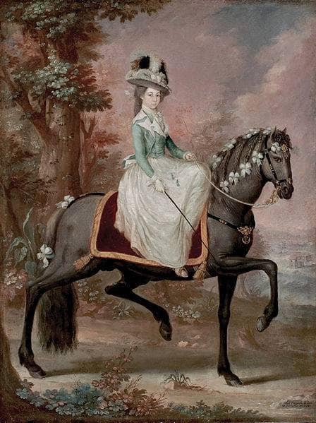 Dama a Caballo by José Campeche — Oil Painting Reproduction