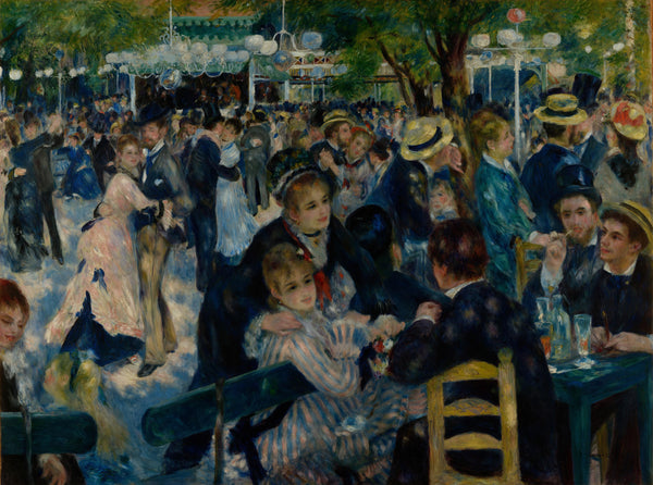 Bal du moulin de la Galette, by Pierre-Auguste Renoir, 1876, oil on canvas.