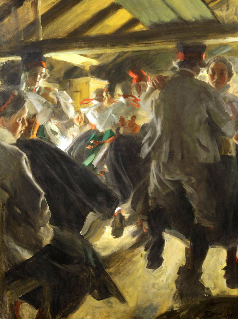 Dance in Gopsmor by Anders Zorn — Oil Painting Reproduction