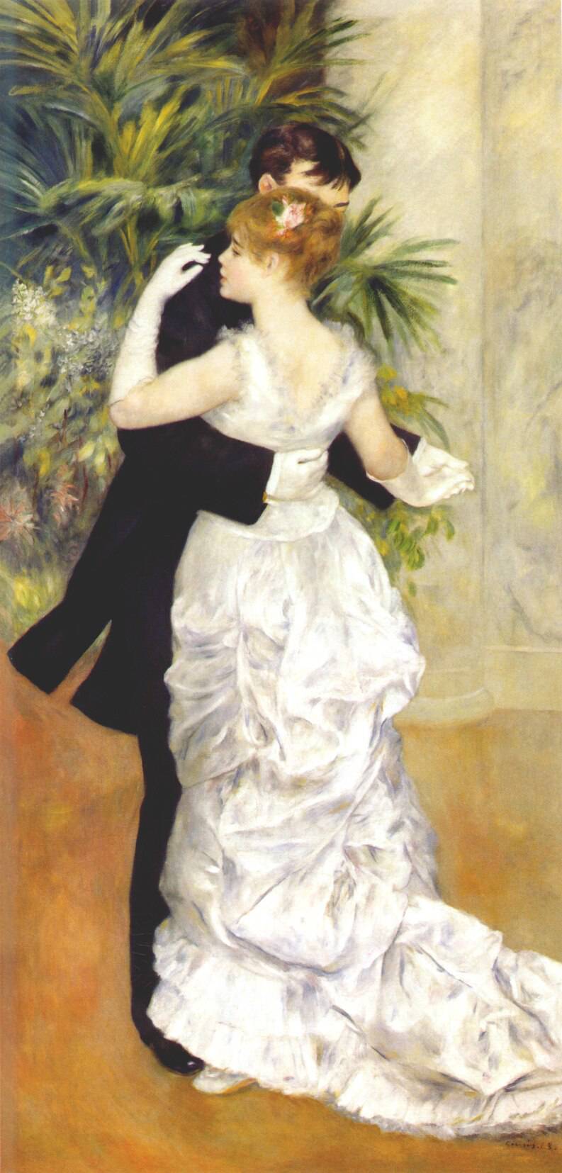 Dance in the City by Pierre-Auguste Renoir, Oil Painting Reproduction