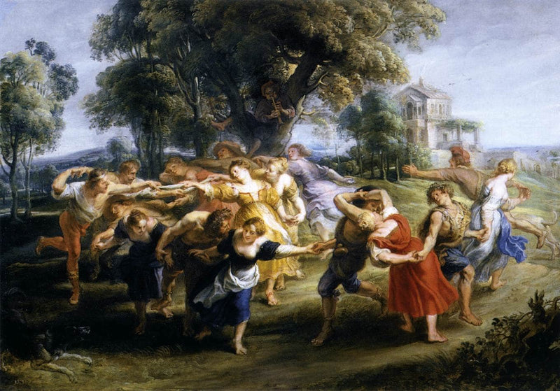 Dance of Italian Villagers by Peter Paul Rubens — Oil Painting Reproduction