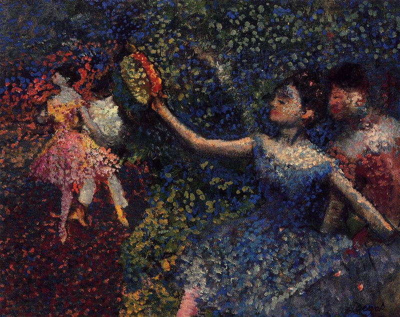 Dancer and Tambourine by Edgar Degas — Oil Painting Reproduction