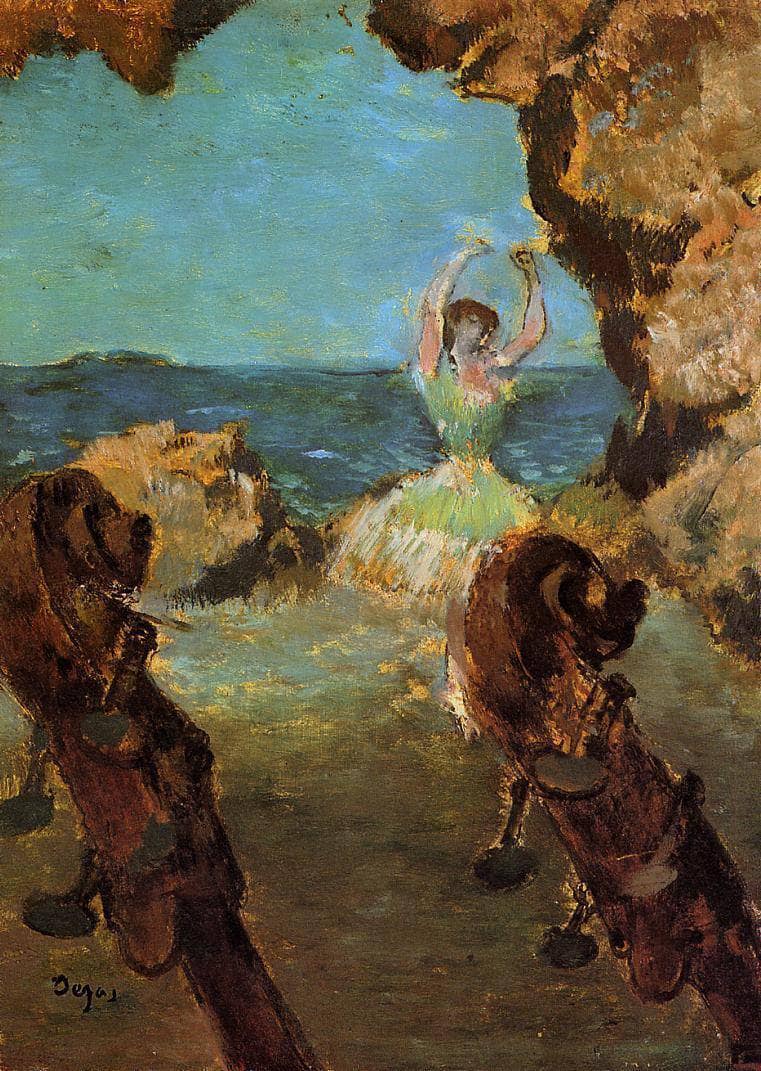 Dancer on Stage by Edgar Degas — Oil Painting Reproduction
