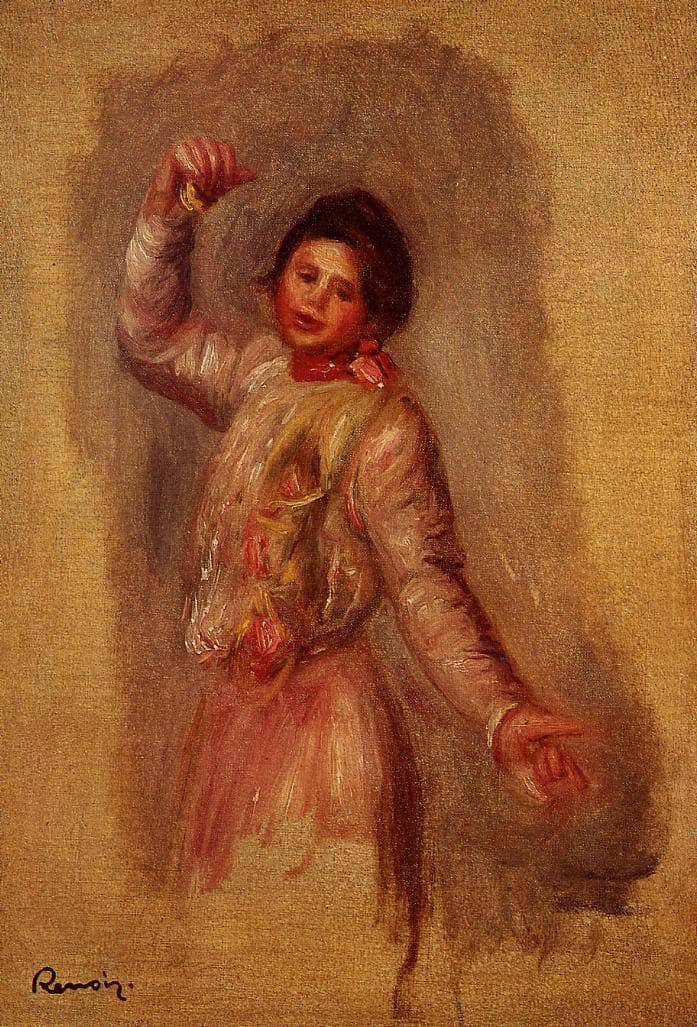 Dancer with Castenets by Pierre-Auguste Renoir — Oil Painting Reproduction