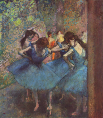 Dancers in Blue in home office