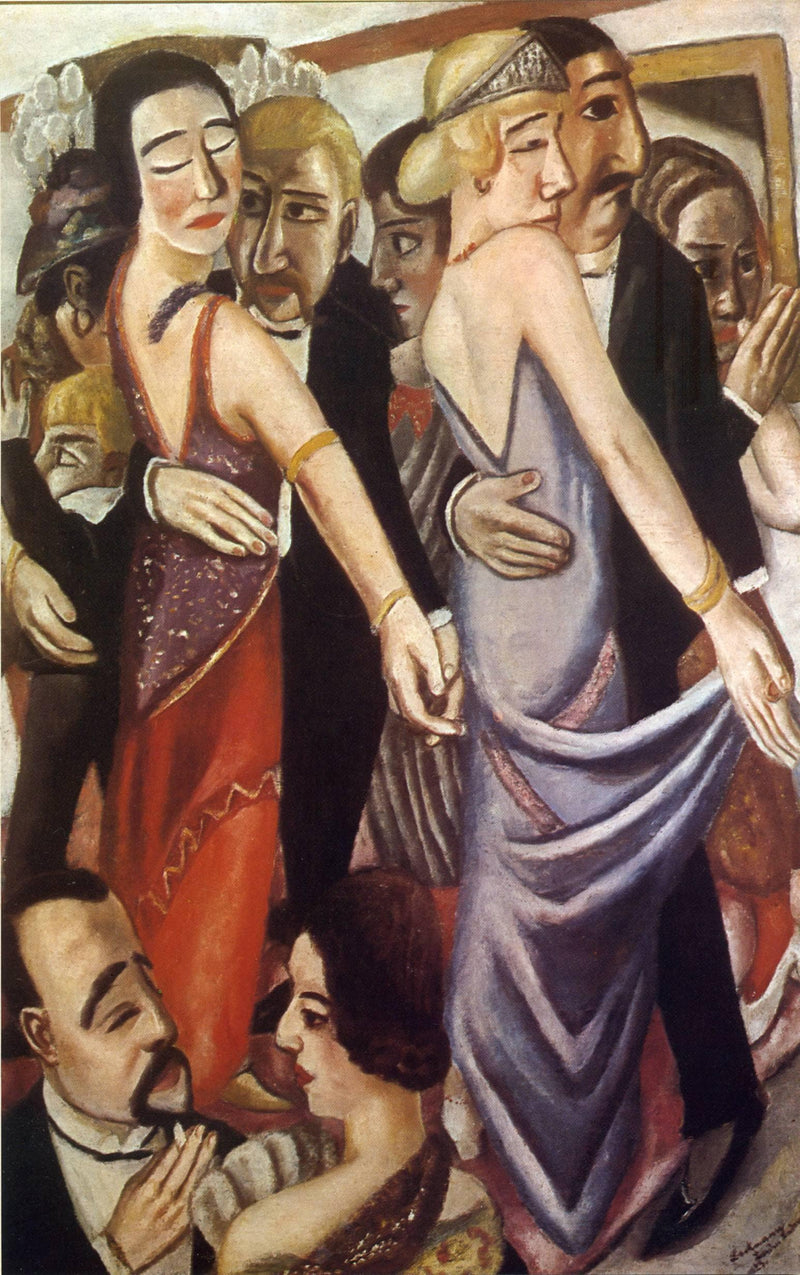 Dancing Bar in Baden-Baden by Max Beckmann — Oil Painting Reproduction