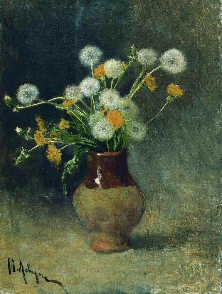 Dandelions by Isaac Levitan — Oil Painting Reproduction