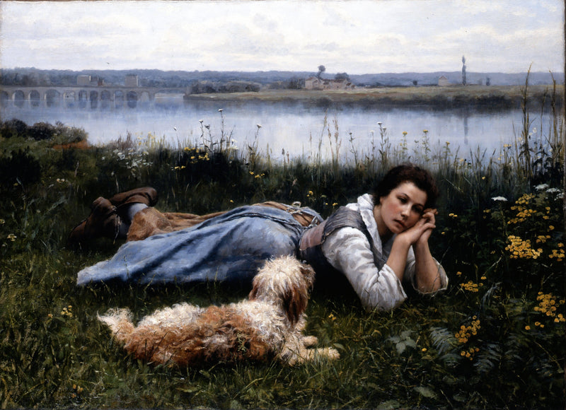 Reverie by Daniel Ridgway Knight — Oil Painting Reproduction