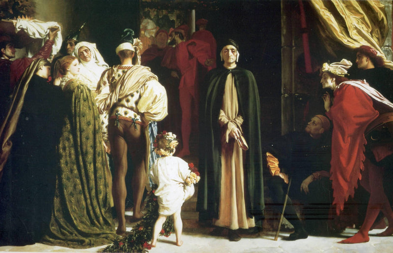 Dante in Exile by Frederic Leighton, Oil Painting Reproduction
