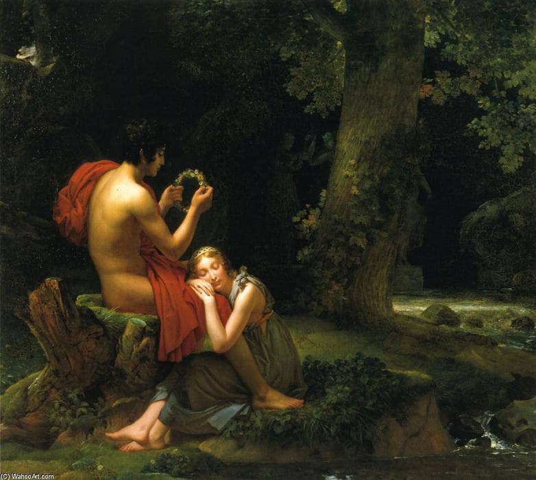 Daphnis et Chloé by François Gérard — Oil Painting Reproduction