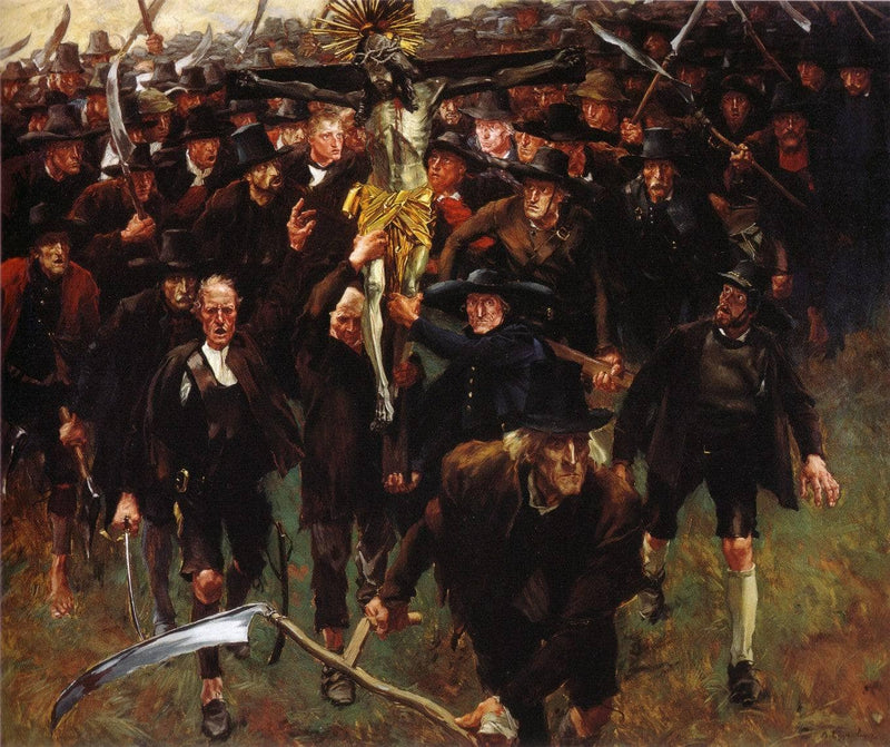 Das Kreuz by Albin Egger-Lienz — Oil Painting Reproduction