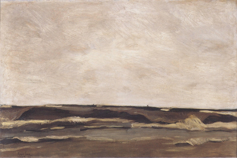 Das Meer, Katwijk by Albin Egger-Lienz — Oil Painting Reproduction