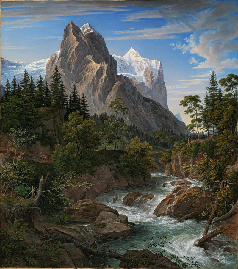 Das Wetterhorn Mit Dem Reichenbachtal by Joseph Anton Koch — Oil Painting Reproduction