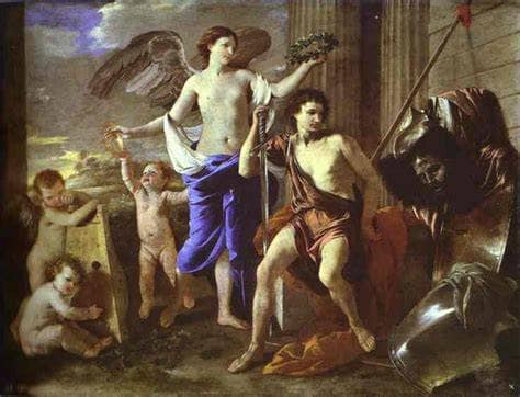 David's triumph by Nicolas Poussin — Oil Painting Reproduction