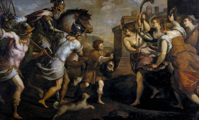 David Vencedor De Goliat by Palma il Giovane — Oil Painting Reproduction