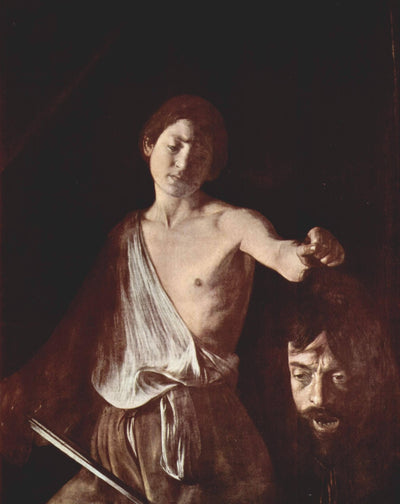 David with the Head of Goliath in living room