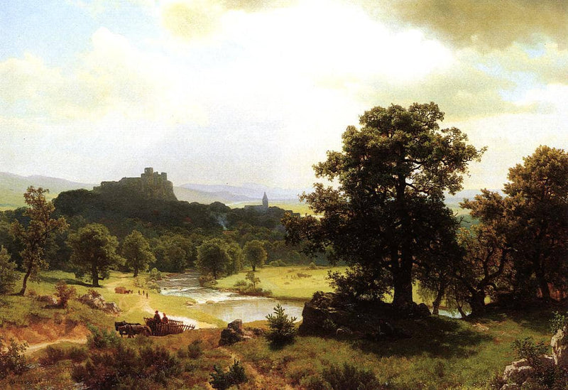 Day's Beginning by Albert Bierstadt — Oil Painting Reproduction