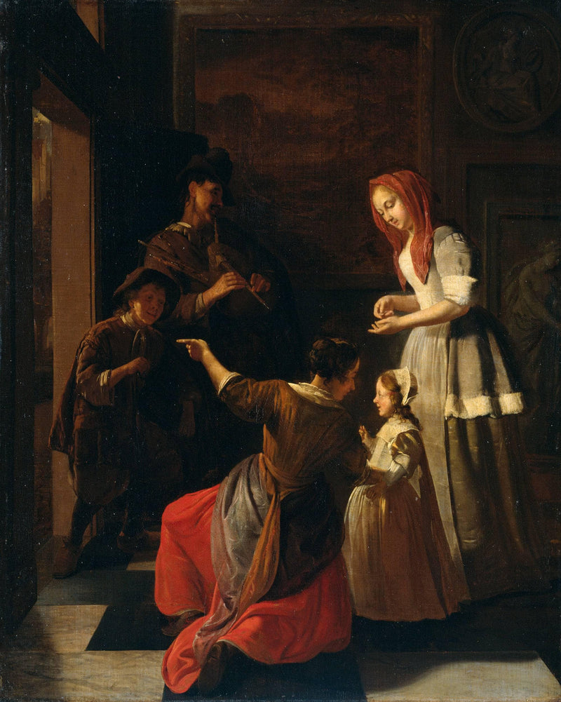 De Speellieden by Jacob Ochtervelt — Oil Painting Reproduction