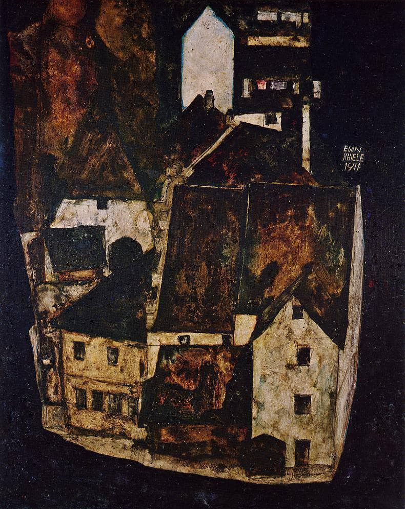 Dead City (City on the Blue River) by Egon Schiele — Oil Painting Reproduction