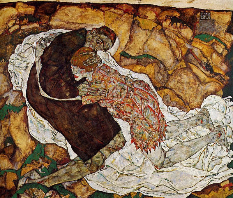 Death and the Maiden by Egon Schiele — Oil Painting Reproduction