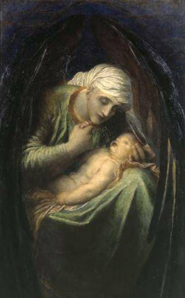 Death Crowning Innocence in entryway