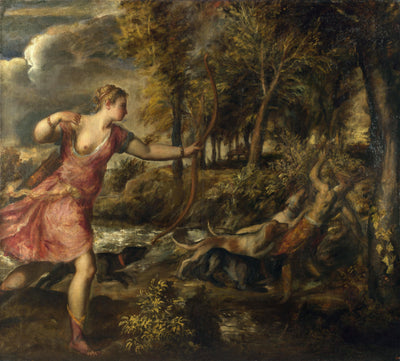 Death of Actaeon in living room