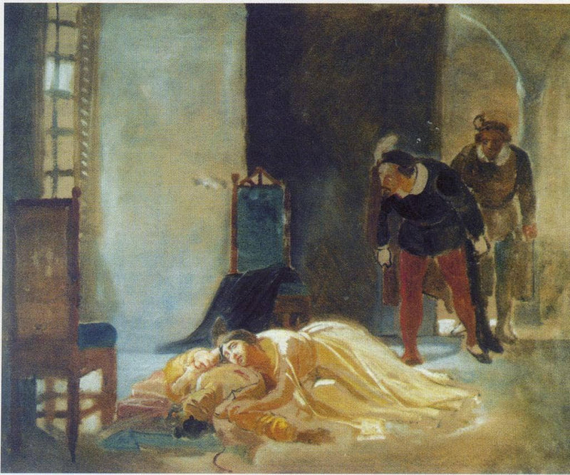 Death of Imelda Lambertatstsi by Nikolai Ge — Oil Painting Reproduction