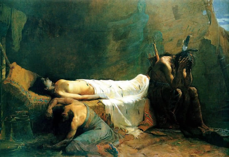 Death Of Minnehaha Dodge by William de Leftwich Dodge — Oil Painting Reproduction