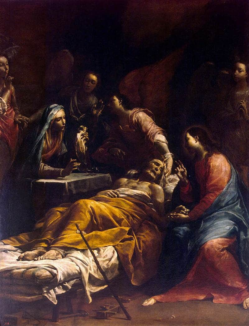 Death of Saint Joseph by Giuseppe Maria Crespi — Oil Painting Reproduction