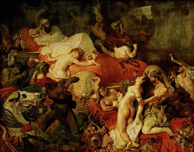 Death of Sardanapalus in study