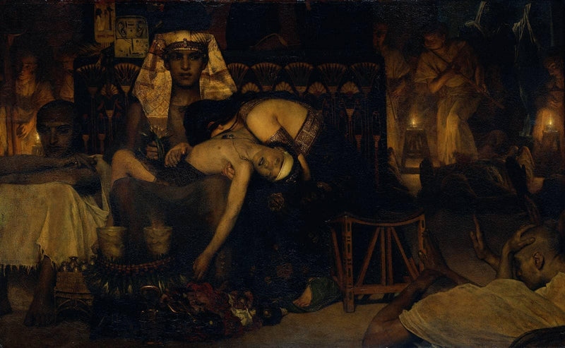 Death of the Pharaoh Firstborn son by Sir Lawrence Alma-Tadema — Oil Painting Reproduction
