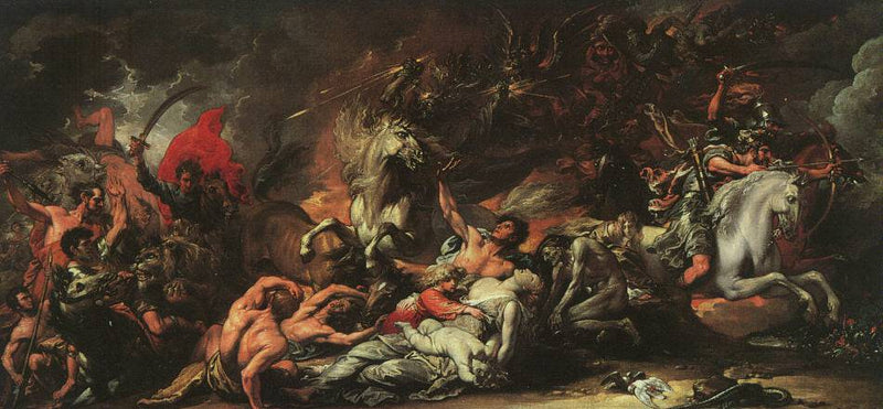 Death on the Pale Horse by Benjamin West, Oil Painting Reproduction