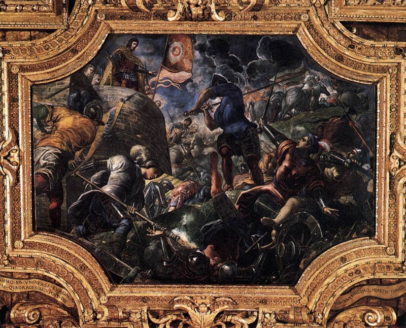 Defence of Brescia by Tintoretto — Oil Painting Reproduction