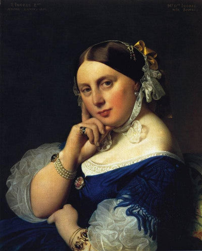 Delphine Ramel, Madame Ingres in modern living room